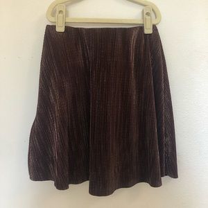 BCBGENERATION Maroon Gold Detailed Mini Skirt